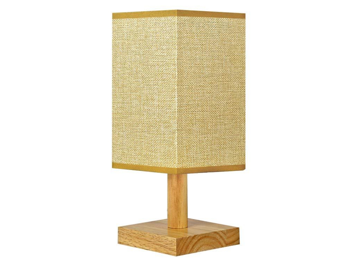Rebe-lâmpada De Mesa De Dormitório Retro Em Madeira Natural Lâmpada De Noite Decorativa Usb Para Dormitório Estúdio
