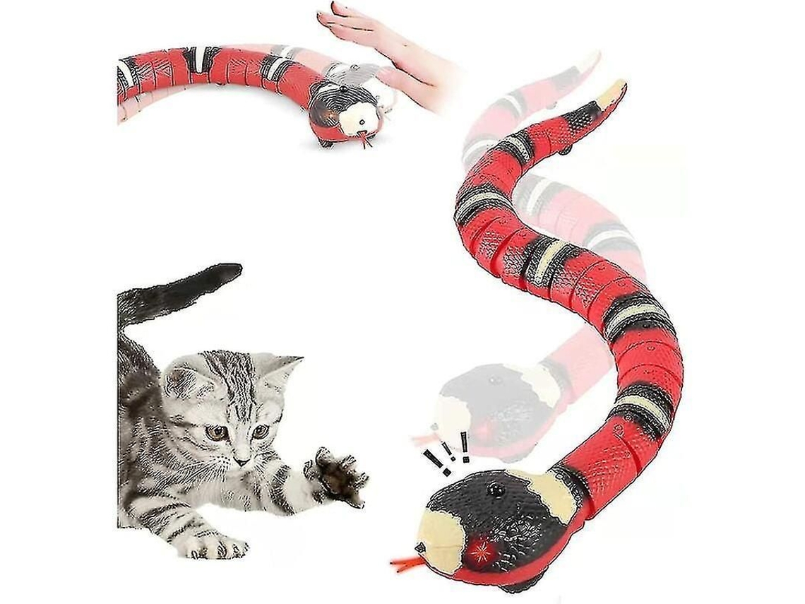 2026 brinquedo Interativo para Gatos, Serpente Inteligente com Sensor, Móvel, Recarregável, Detecta Obstáculos e Escapa Automaticamente