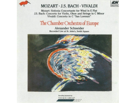 Cd Sinfonia Concertante For Wind In E Flat / Concerto For Violin, Oboe And Strings In C Minor / Concerto In C San Lorenzo Asv, Coe Records