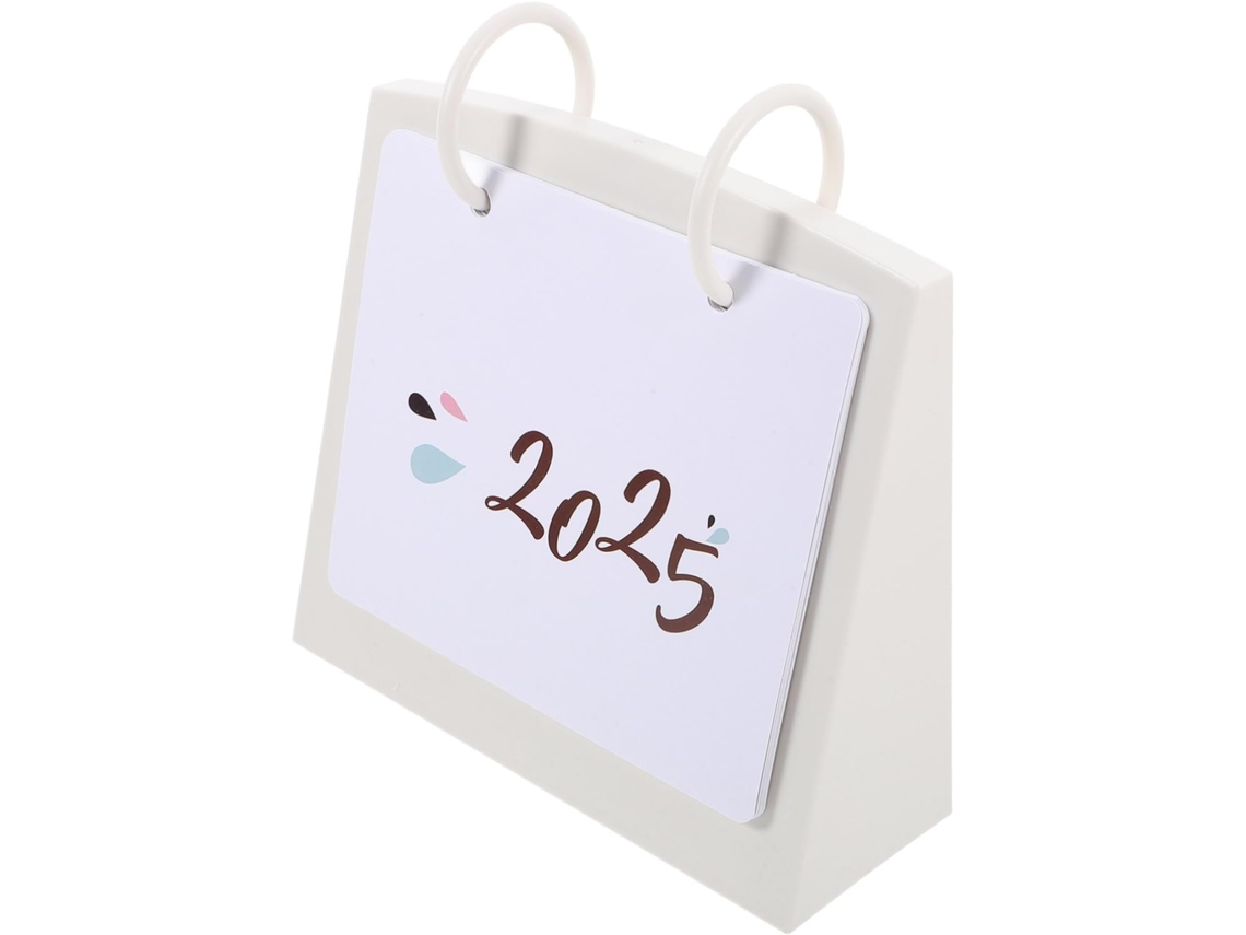 Calendário De Mesa, Dobrável Com Suporte, Portátil Para Escritório Em