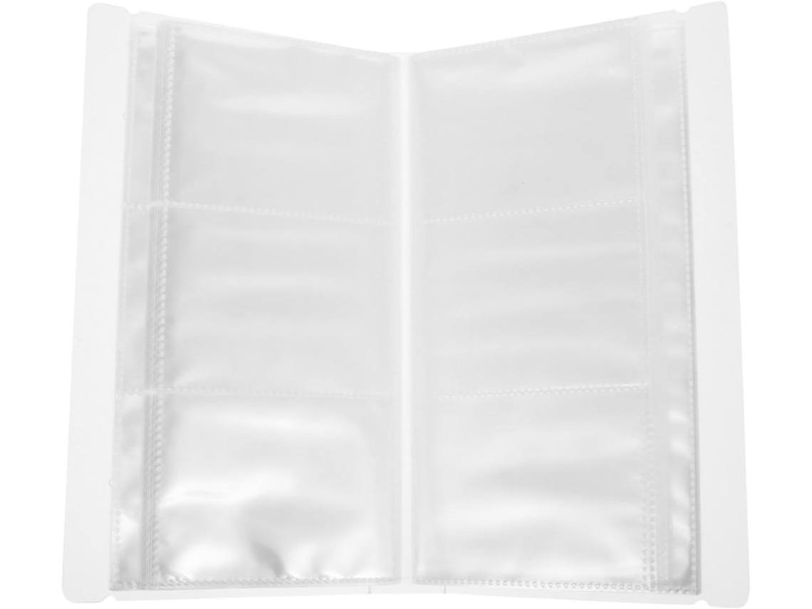 Mikikit Álbum Para Rangement Transparente Em Pp De Cartes Postales Blanc Para Conservar E Proteger Suas