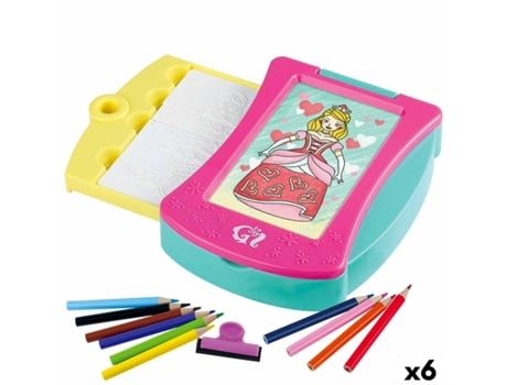 Jogo Desenhos Mágicos PLAYGO Princesa 6 Unidades