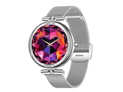 Smartwatch Com Pulseira De Aço (prateada), Monitoramento De Saúde E Chamadas Bluetooth.