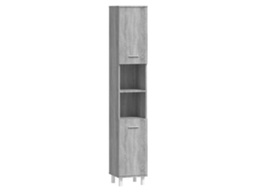 Bathroom Cabinet, Bathroom Cabinets Vidaxl Cinzeto Madeira Processada (n/a)