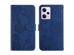 Capa De Celular Flip Em Couro Sintético Com Textura De Borboleta E Toque Suave Para Xiaomi Redmi Note 12 Pro+ China/note 12 Explorer Ht03