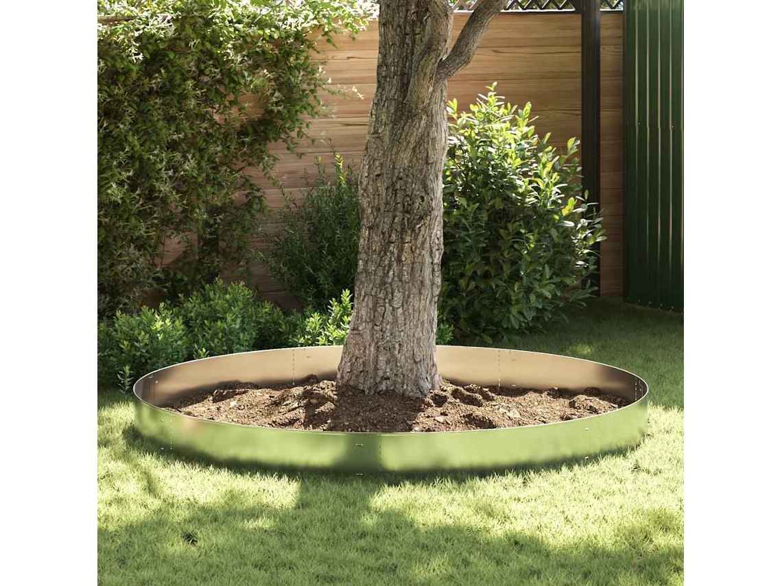 Vidaxl Vedação Para Relvado 10 Pcs Aço Galvanizado 100x20 Cm