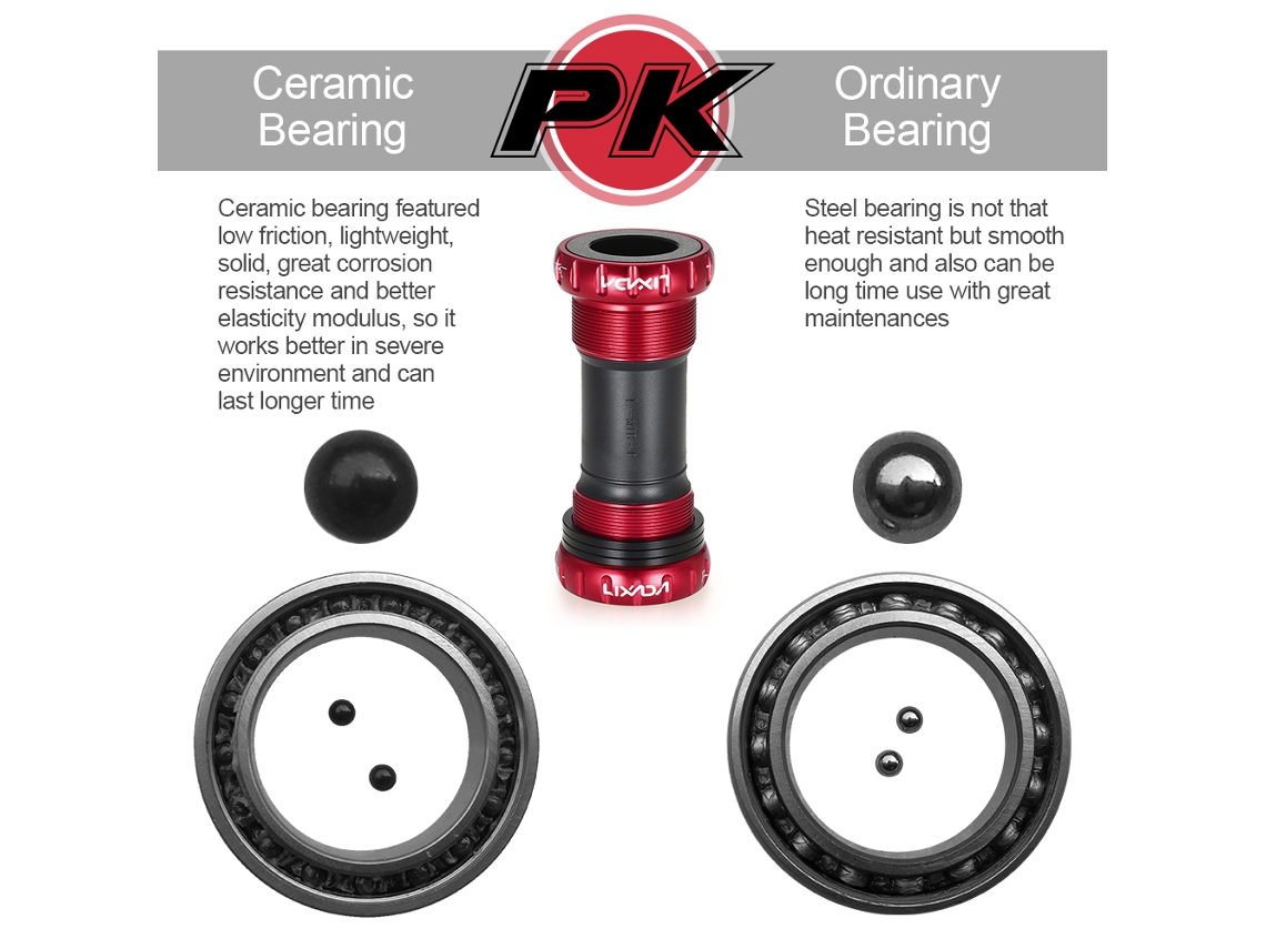 Cubo De Pedivela Mtb Bicicleta 68mm/73mm Alumínio Rolamento Selado Eixo 24mm Thread Type 1.37*24t