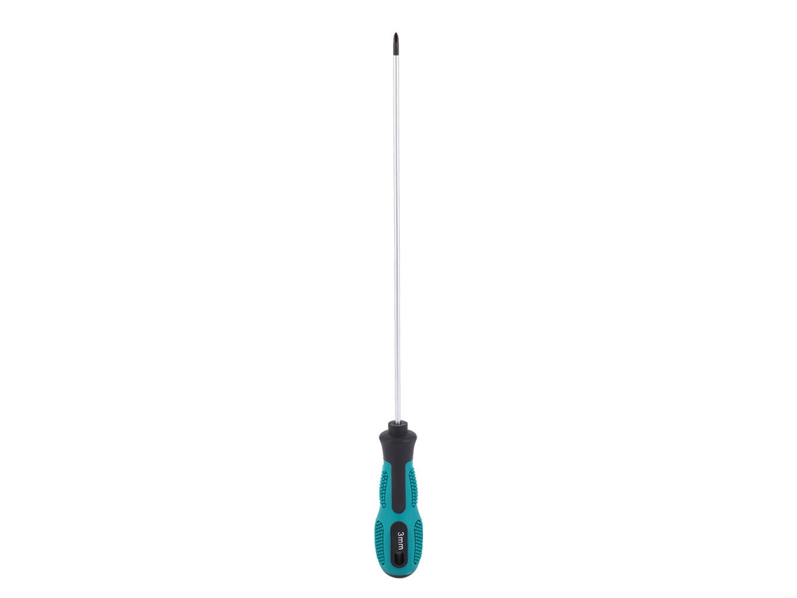 Destornillador Ph0 De Acero Con Mango De Pp 3x200 Para Tornillos De 5mm Punta Cruzada