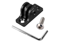 Suporte De Ângulo Baixo Para Prancha Surf Com Base Fixa Plana Em Alumínio Cnc Gopro 8, 7, 6, 5, Sjcam Sj5000 E Acessórios Câmeras-aquaforge