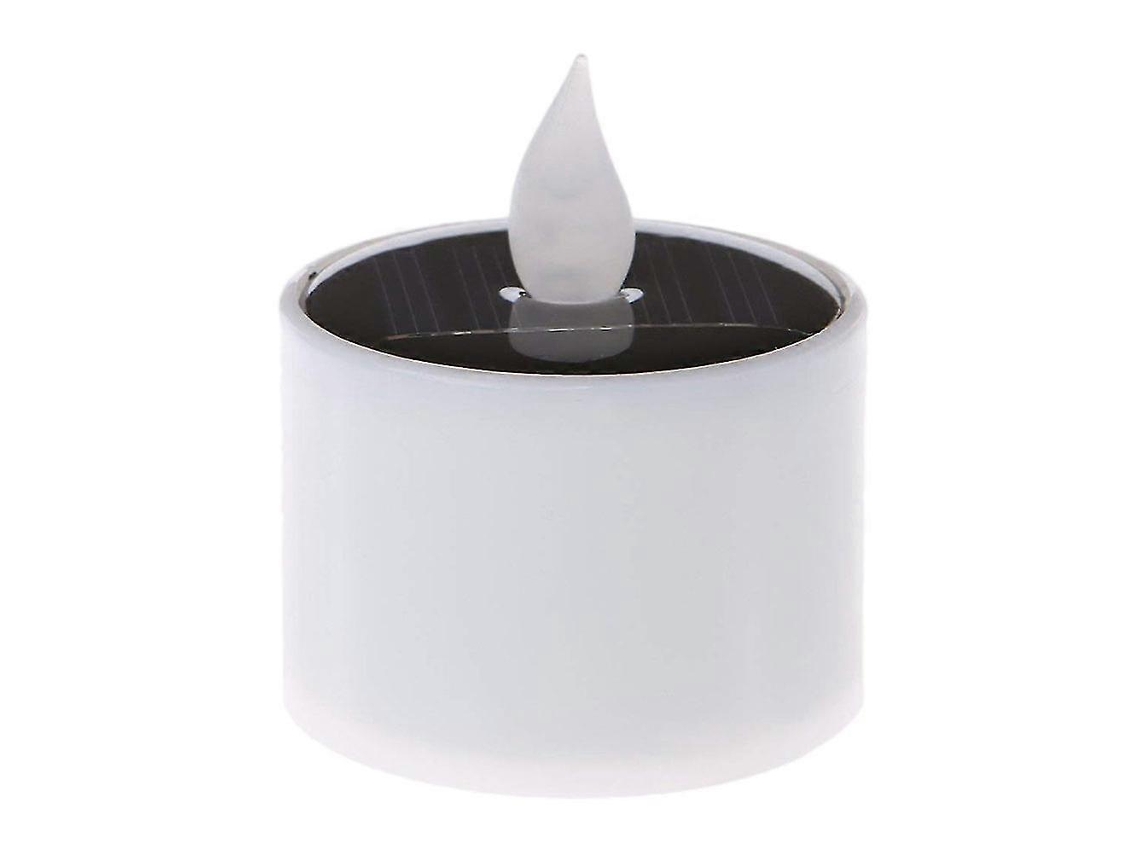 X Vela Solar Led Amarela À Prova Dágua, Cintilante, Sem Chama, Movida A Energia Solar Para Casa. Olysi Shop