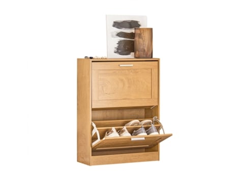 Sapateira SOBUY (60 x 23 x 79 cm - MDF - Castanho)