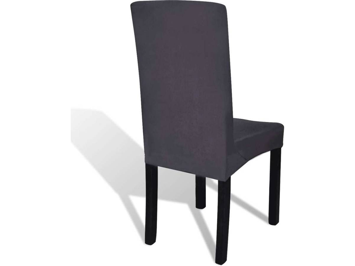 vidaXL Capa extensível para cadeira 6 pcs antracite
