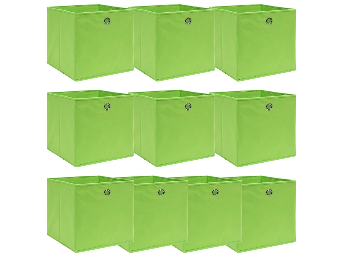 Storage Box, Storage Boxes Vidaxl Verde Tecido (n/a)