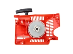 Partida retrátil remanufaturada para motosserras chinesas 4500, 5200, 5800, 45cc, 52cc e 58cc, vermelha.