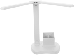Luminária De Mesa De Toque Com Duas Cabeças E Intensidade Regulável, Com Usb E Led, Ajustável Para Leitura No Escritório.