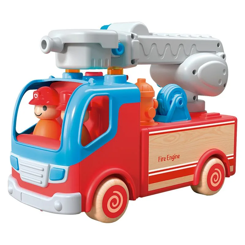Camião de bombeiros com rodas de madeira Wb005-P INNOVATOYS