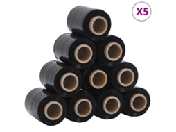 Stretch Film, Stretch Films Vidaxl Preto Polietileno (10 Cm X 150 M)