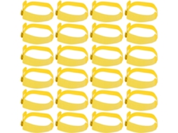 Pulseira De Identificação Descartável Em Pvc, Pacote Com 100 Unidades, Para Hospitais