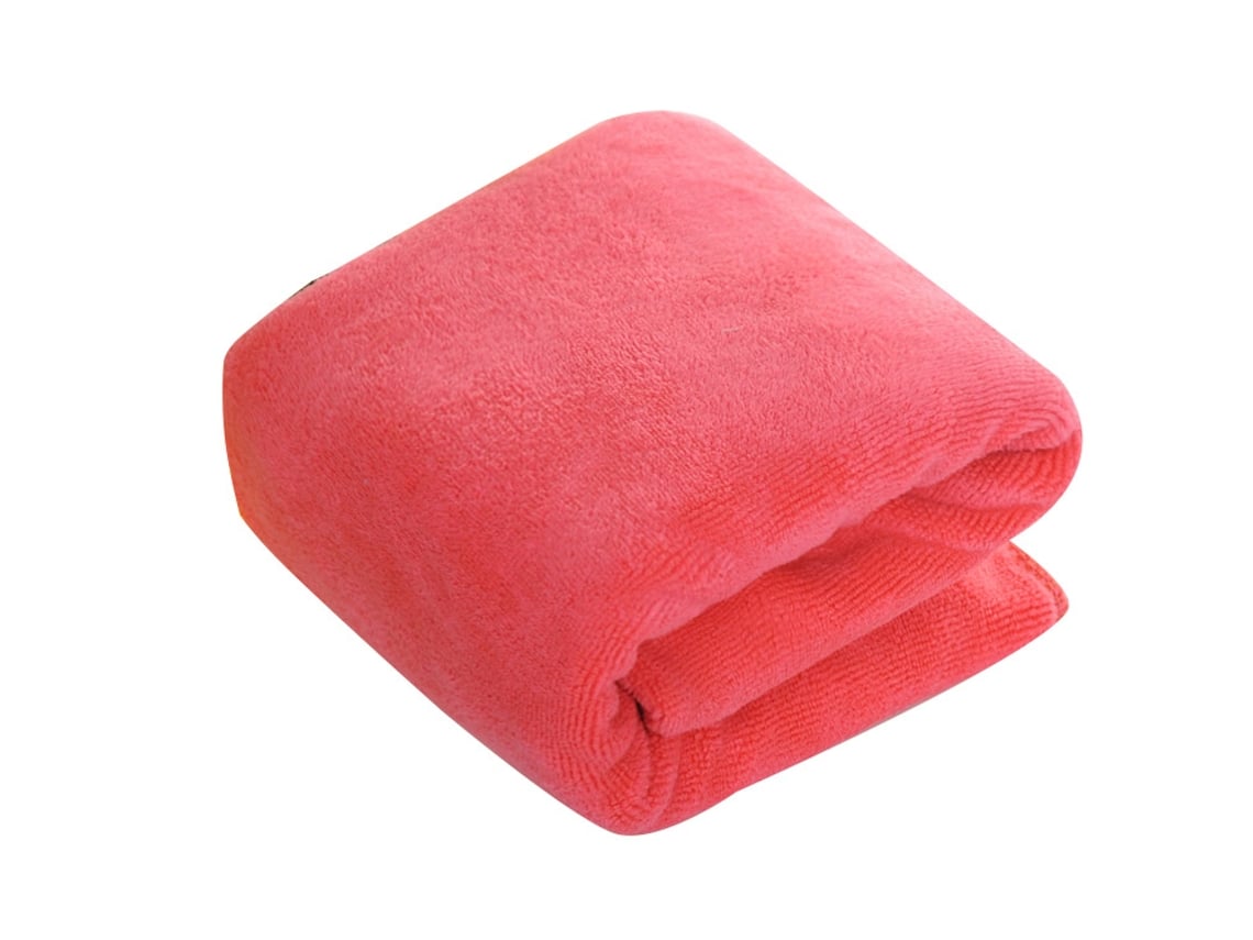 Panos de Limpeza de Microfibra, Não Abrasivos, Reutilizáveis e Laváveis, 30x60cm, Vermelho Rosado Pacote com 2 AQUAFORGE
