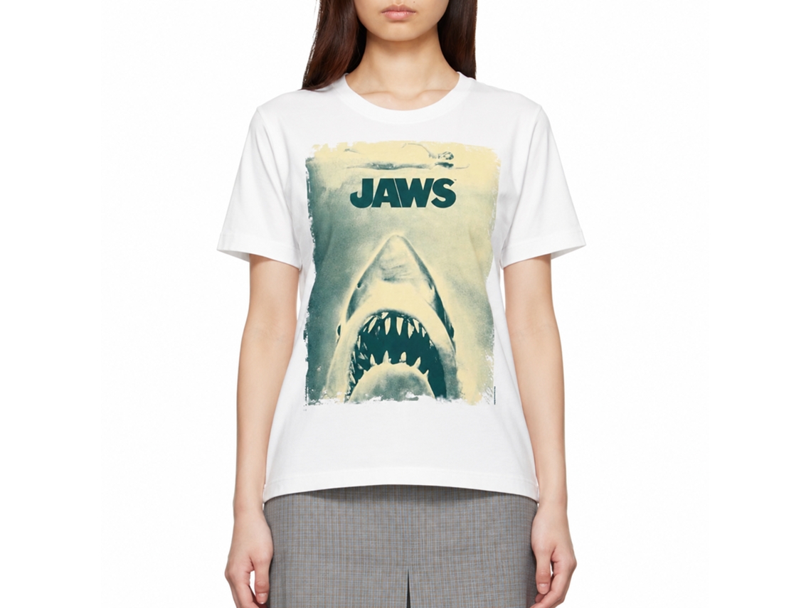 Rockinstone Jaws Movie Another Jaw Poster White Adult T-shirt Size:xxl
