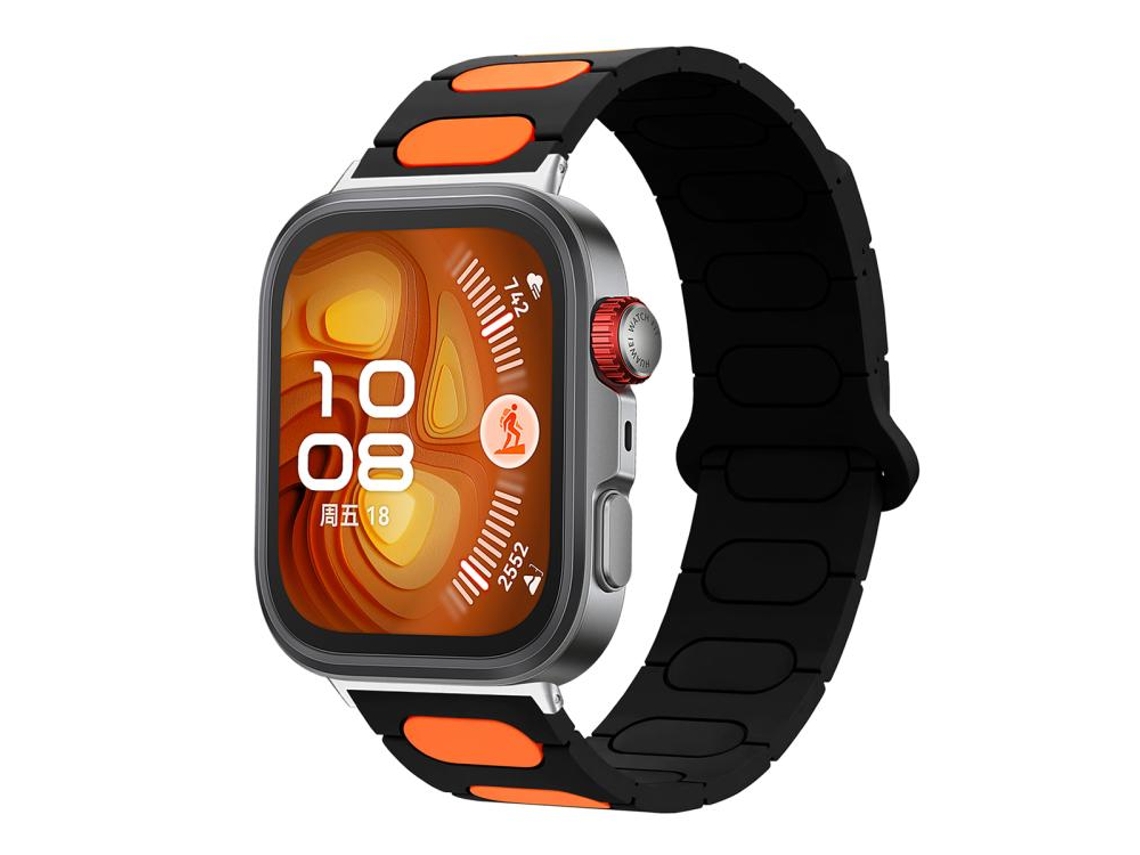 Bracelete para Huawei Watch Gt 6 silicone e nylon trançado azul marinho XIAOMOYU (46mm)