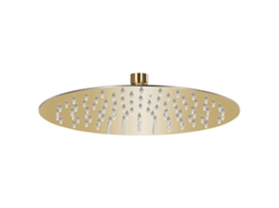 Vidaxl Cabeça De Chuveiro Redonda 25 Cm Aço Inoxidável Dourado