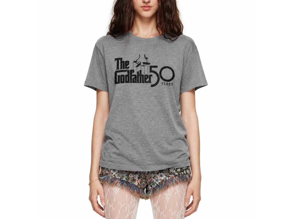 Rockinstone Godfather Movie 50 Solid Graphite Adult T-shirt Size:l
