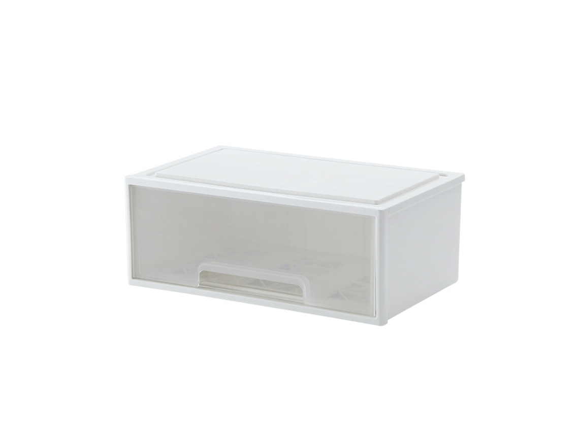 1/2 Branco Empilhe E Organize Com Gavetas Empilhadas, Grade Única Elevada E Gratuita