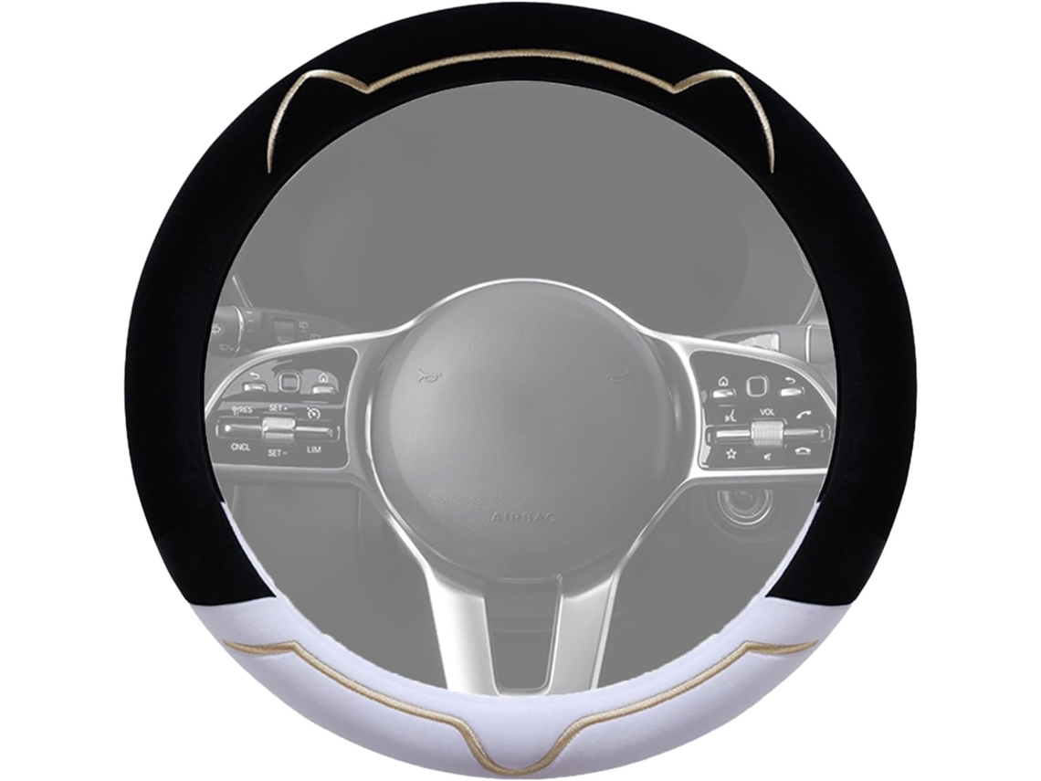 Capa para volante de carro em Pelúcia, antiderrapante e confortável.