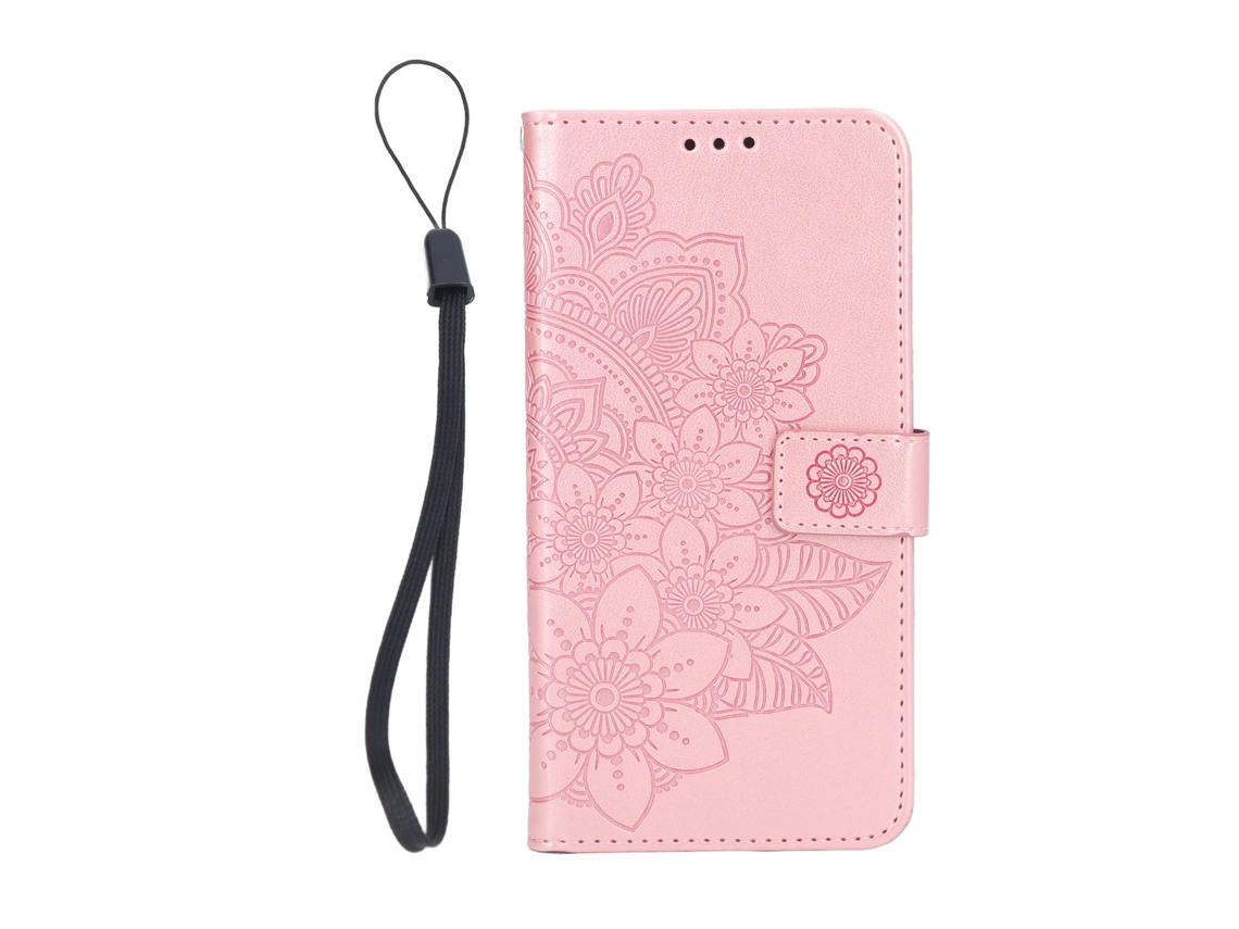 Aetheria capa Carteira Flip para Galaxy S22 Plus com Suporte e Slots de Cartão Ouro Rosa