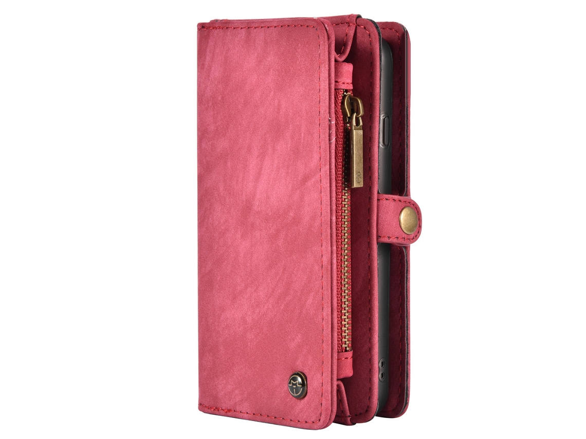 Capa de Couro Multifuncional LAXISCREED Iphone7/8 Vermelha