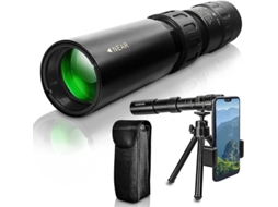 10 300x40mm Zoom Hd Monocular Bak4 Fmc Ip68 Tripé Smartphone Adultos Crianças Pássaros Turismo Preto Bestvite