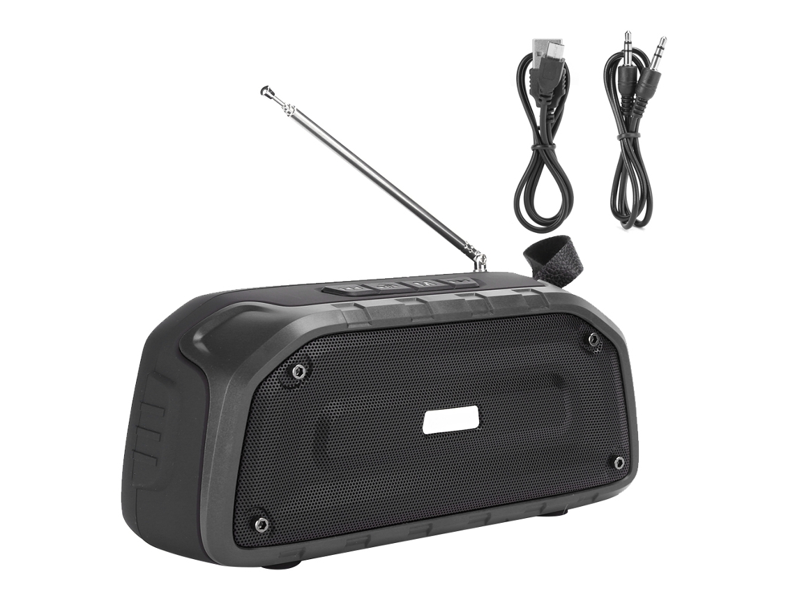 Caixa De Som Bluetooth Com Duas Caixas Acústicas Rádio Fm Sem Fio