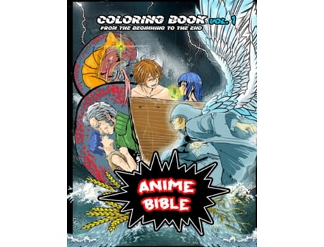 Livro Anime Bible From The Beginning To The End Vol. 1 Coloring book de javier Ortiz (Inglês)