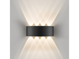 Lâmpada de parede LED IP65 de 8W, 3000K, alumínio, para interior e exterior ZYBLSSBB