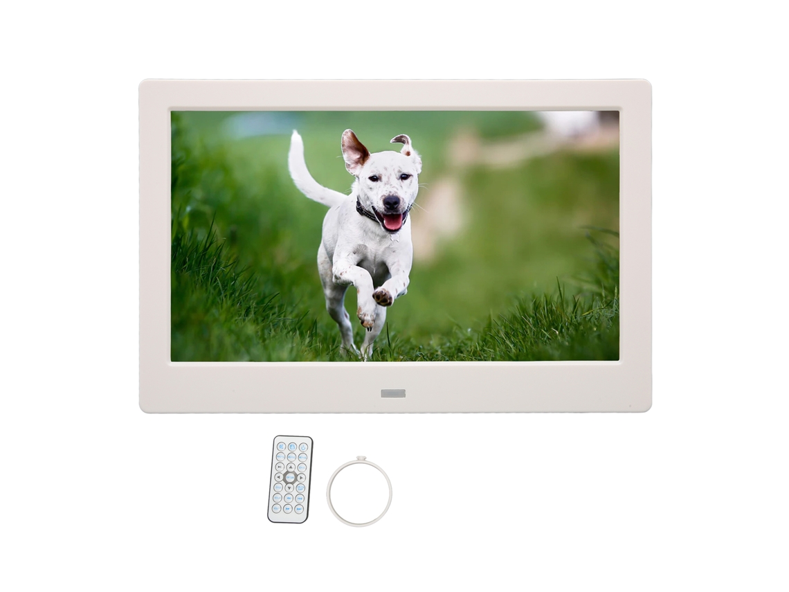Marco digital Hd de 10,1 polegadas com rotação automática, compatível com vídeo e música, controle remoto, plugue europeu | S/MARCA