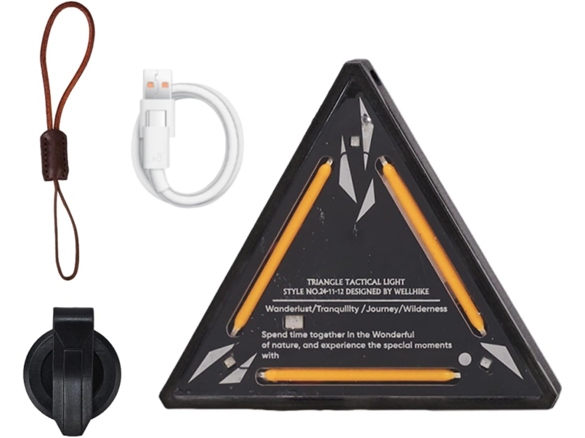 Luz De Corrida Para Corredores | Luz Triangular Magnética Portátil Para Patinete | Equipamento Versá Gokoco
