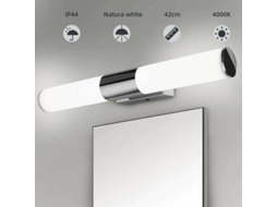 Luz de parede para espelho de banheiro, LED 40cm, branco quente, IP44 NOVA LINE