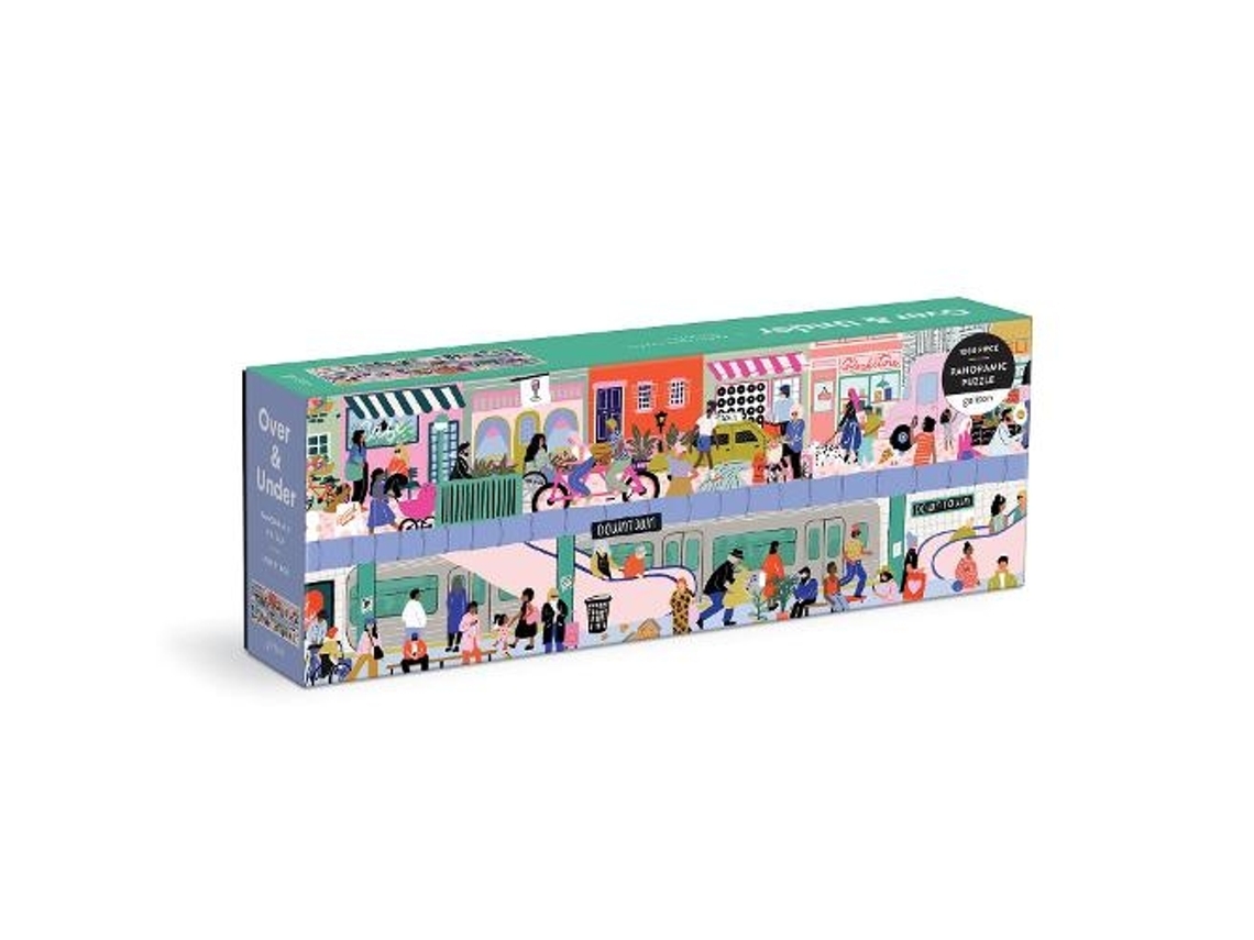 Livro Over amp Under 1000 Piece Panoramic Puzzle de Galison e Galison (Inglês)