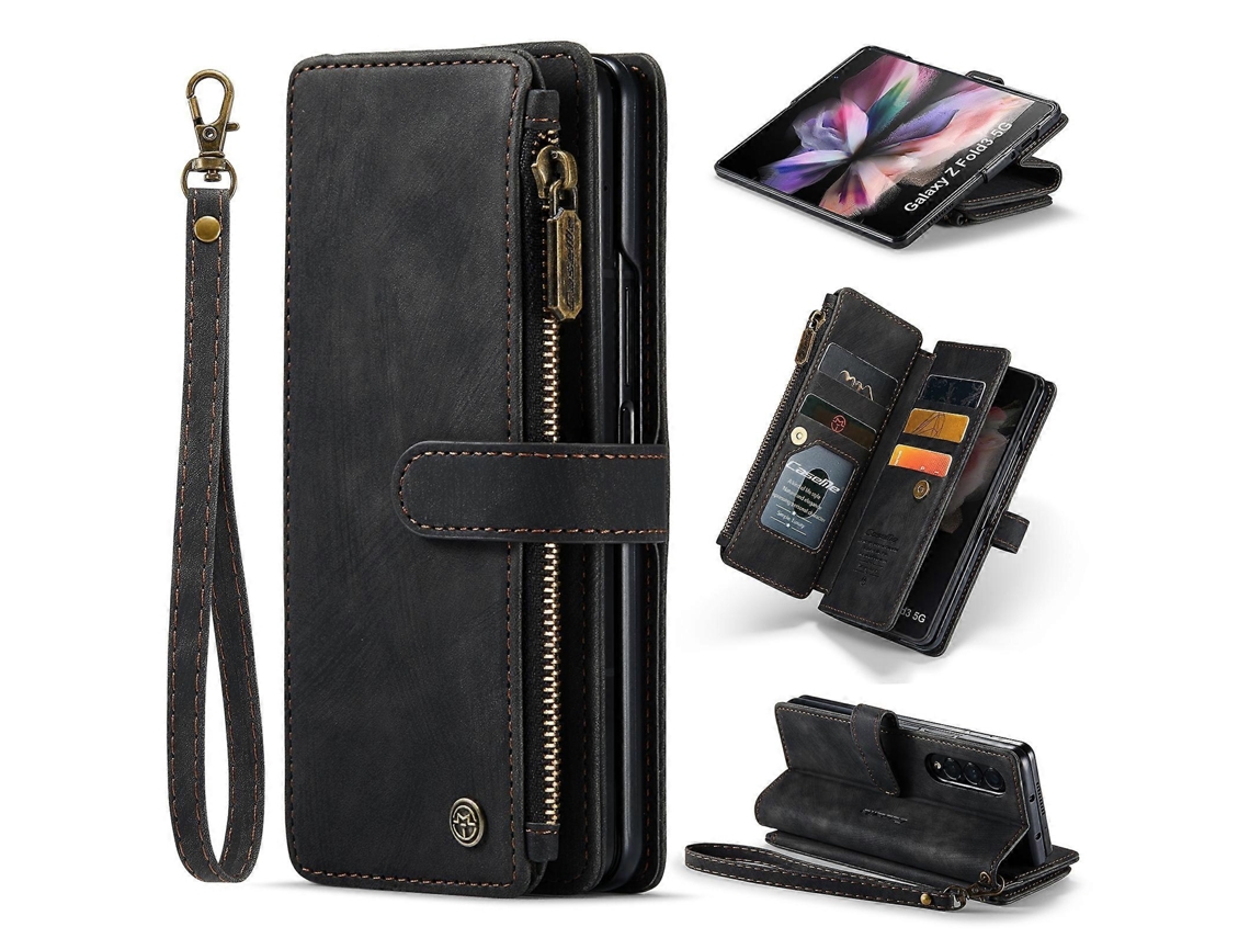 Capa Couro Para Samsung Galaxy Z Fold3 5g, Elysve