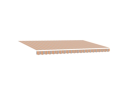Toldo Retrátil Manual Com Listras Led Multicoloridas Vidaxl (500 X 350 Cm)