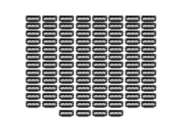 100pcs Grampos De Fixação Para Extensões De Cabelo E Perucas Com 6 Dentes Em Forma De U