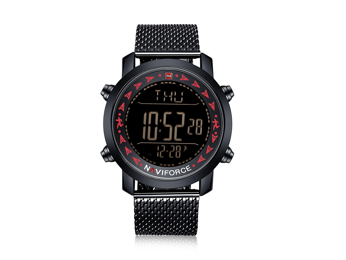 Relógio Eletrônico Quartz Masculino de Aço 3atm Resistente À Água Fashion