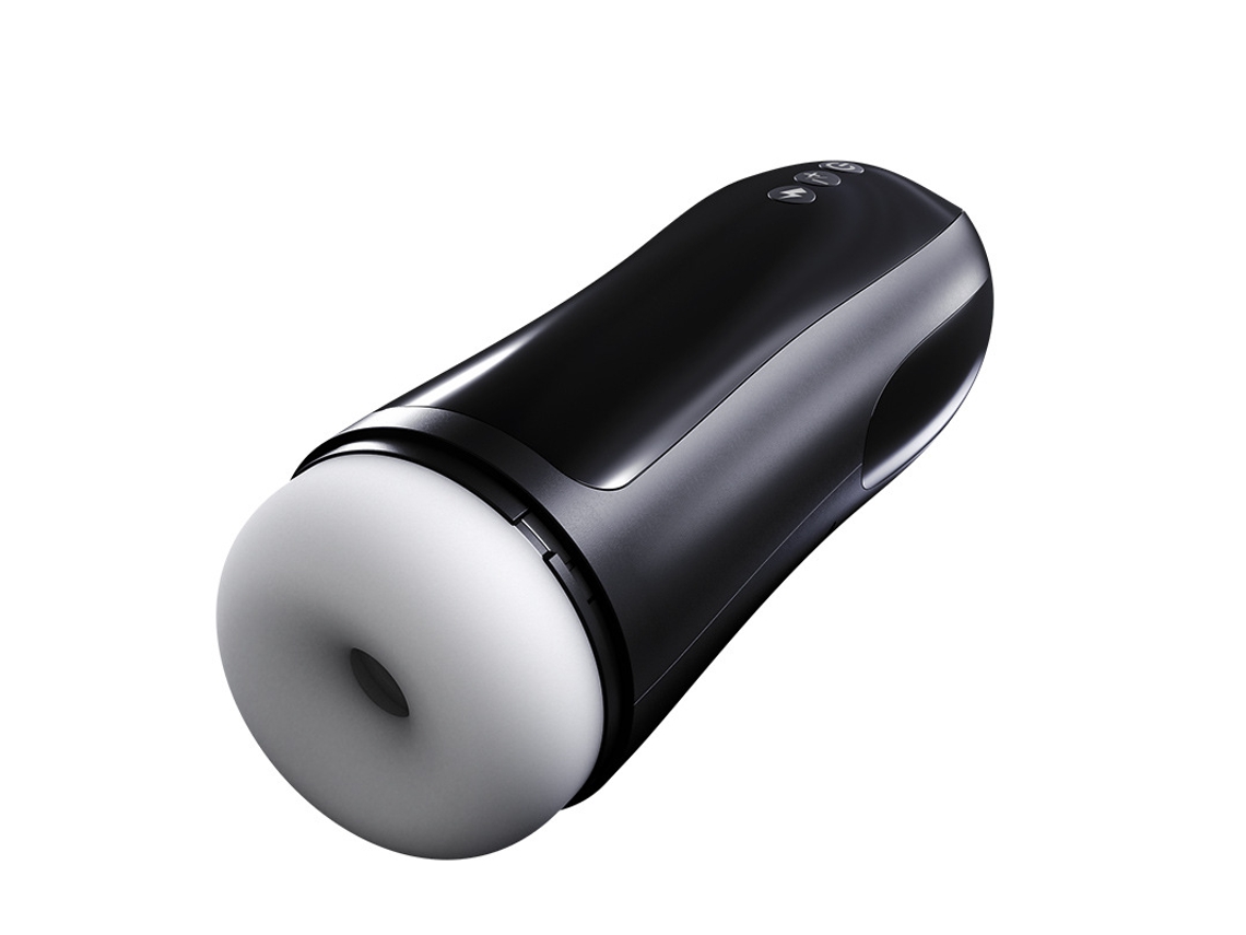 Masturbador Masculino Telescópico Automático Copo de Masturbação de Pronúncia Preto YIZHOOD