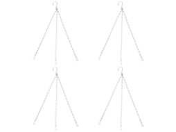 Corrente de suspensão Primerox, com ganchos de aço inox 304, para vasos de flores, jardim