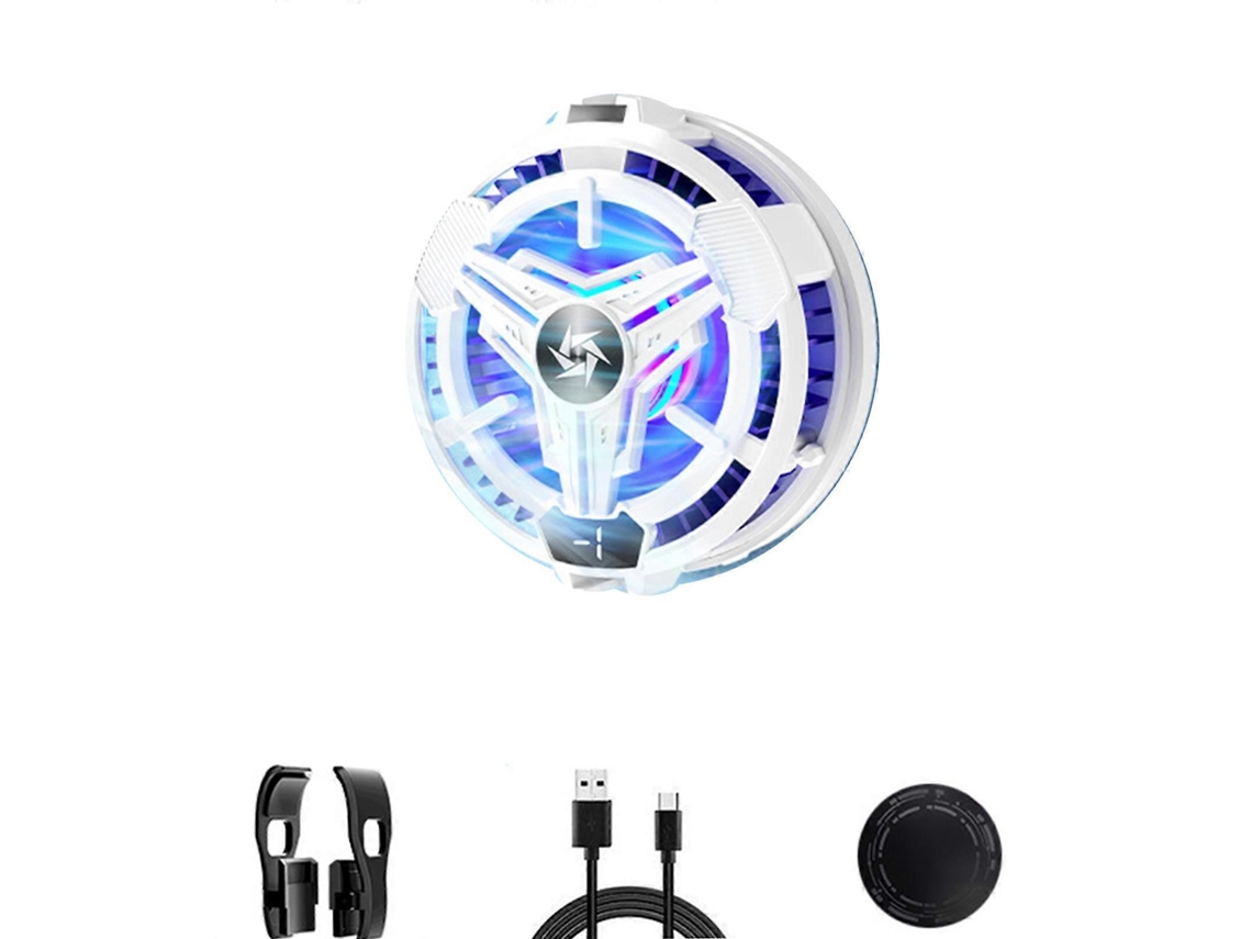 Dissipador De Calor Magnético Semicondutor Para Tablets E Celulares Com Iluminação Rgb, Sistema De Resfriamento Rápido Universal, Ventoinha Silen