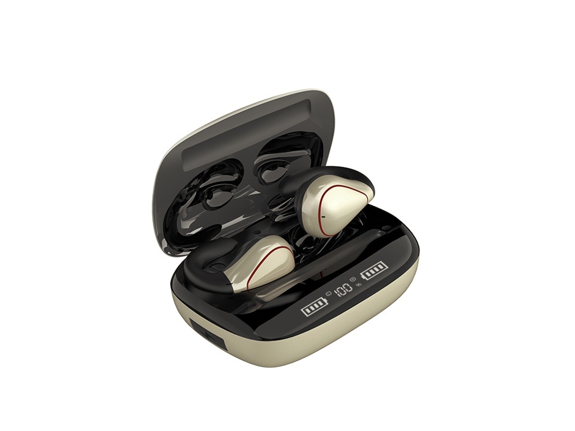 Fones de Ouvido de Condução Óssea Sem Fio Bluetooth 5.0 Ipx5 À Prova D'água JIAPEI (champanhe)