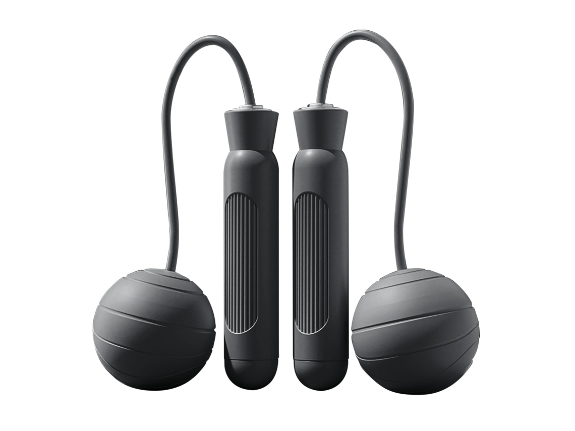 Corda de Pular Sem Corda com Design Pesado Preto | S/MARCA