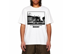 Rockinstone Rocky Movie Go The Distance White Adult T-shirt Size:xxl