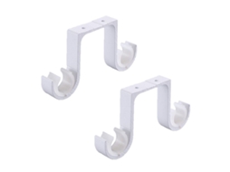 Conjunto De 2 Suportes Reforçados Para Varão De Cortina Duplo, Ajustáveis, Em Liga De Alumínio, Para Pendurar Cortinas Em Janelas